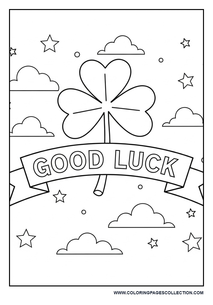 Shamrock with Banner Quote