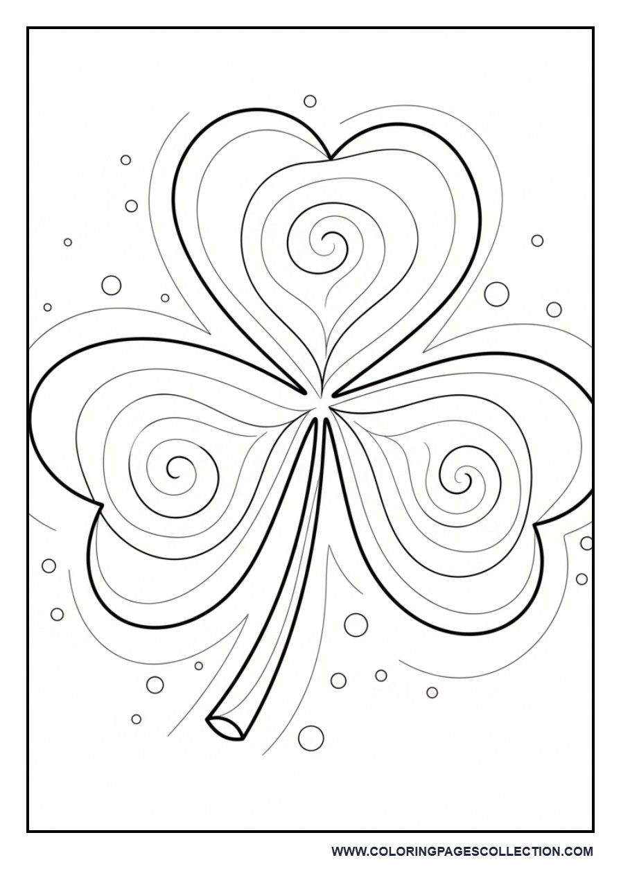 Spiral Design Shamrock