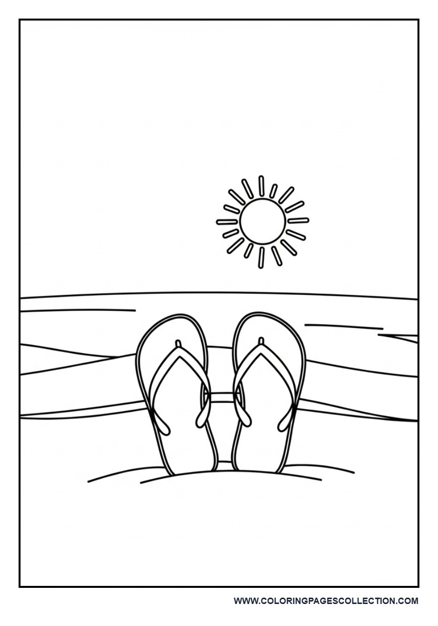 Flip Flops at the Beach