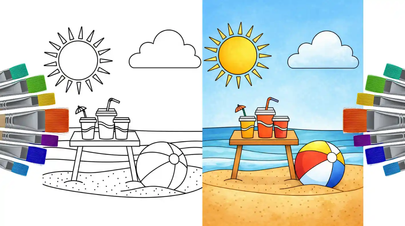  50+ Best Free Printable Summer  coloring pages for kids
