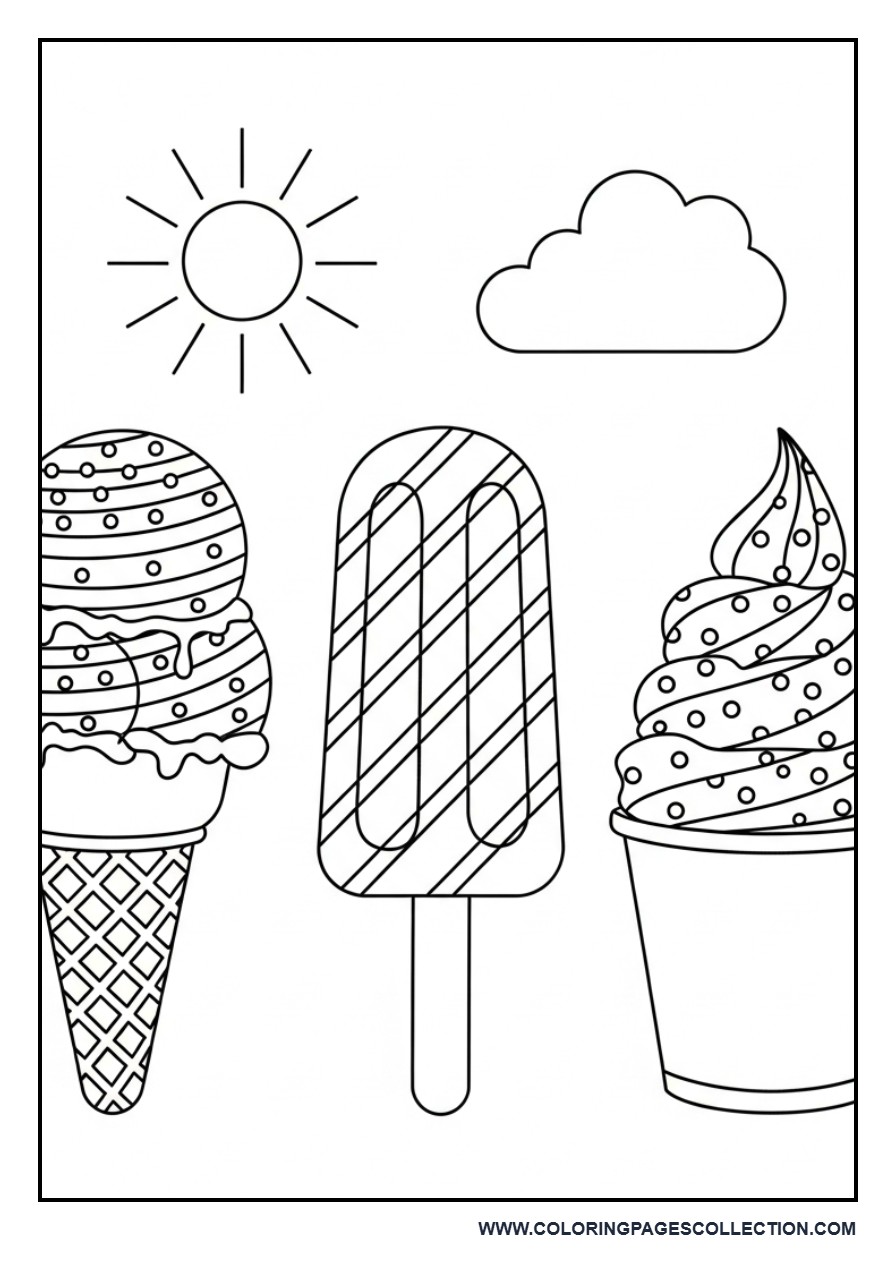 Patterned Ice Cream Collection