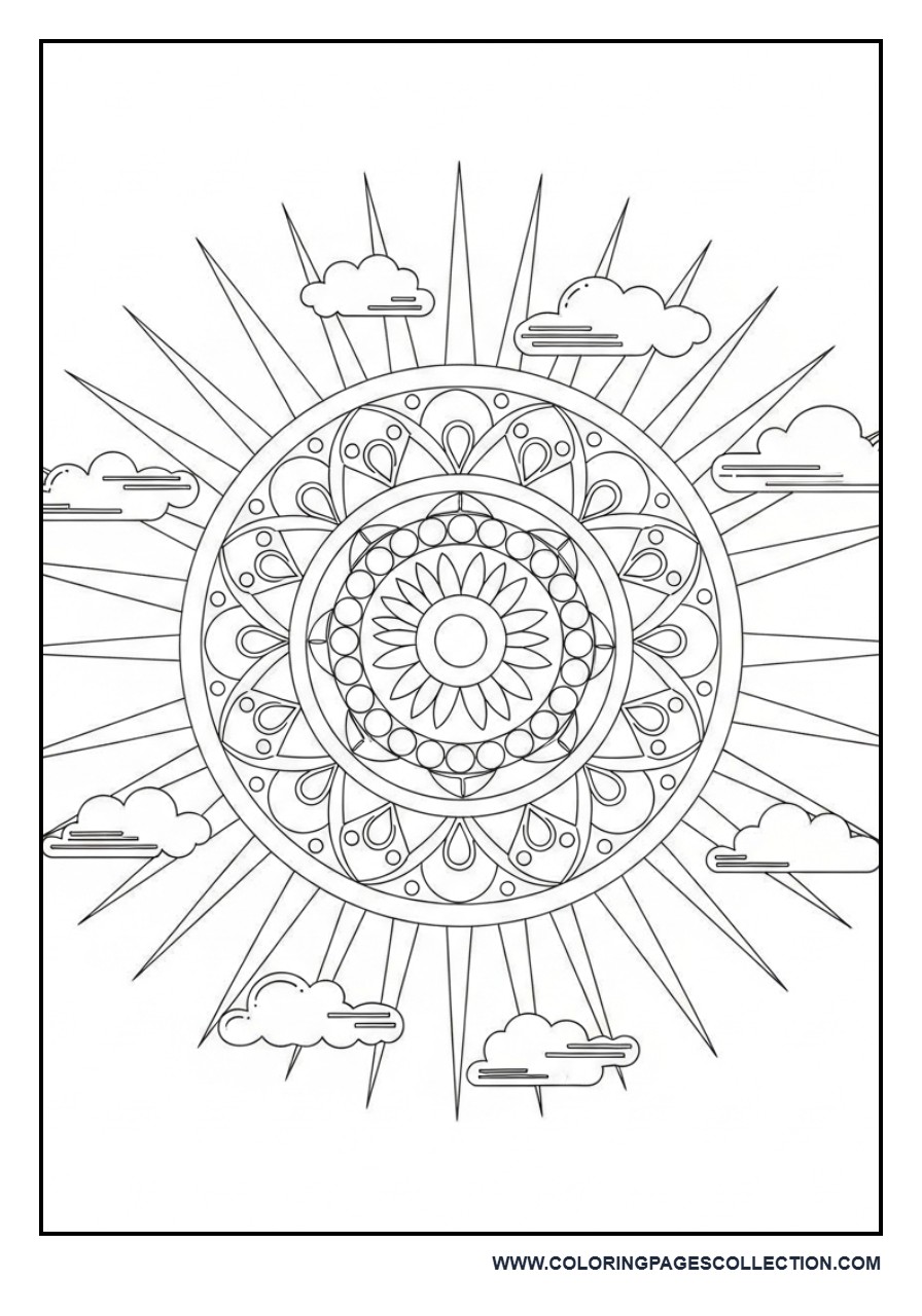 Summer Mandala Sun