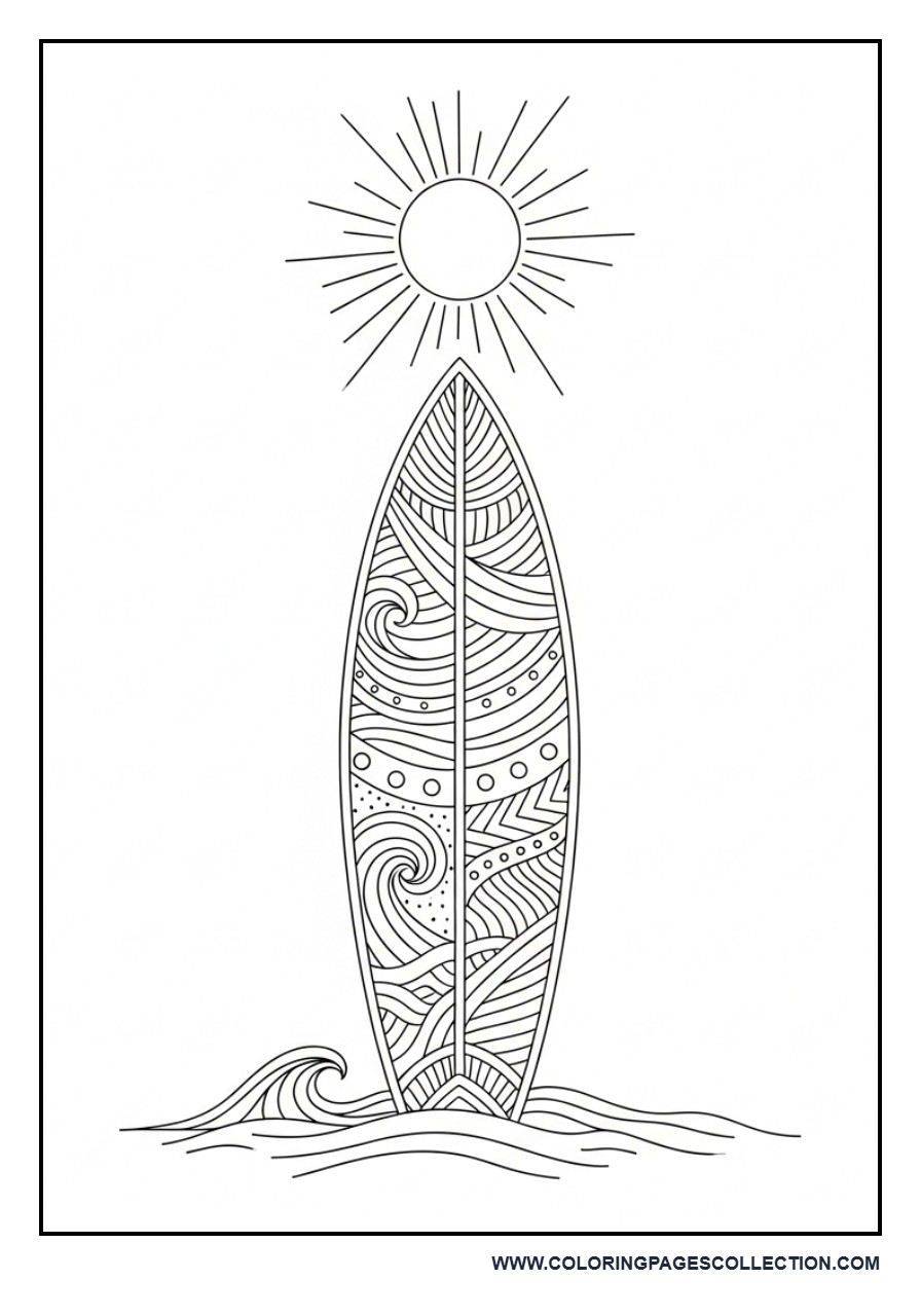 Surfboard Pattern Design