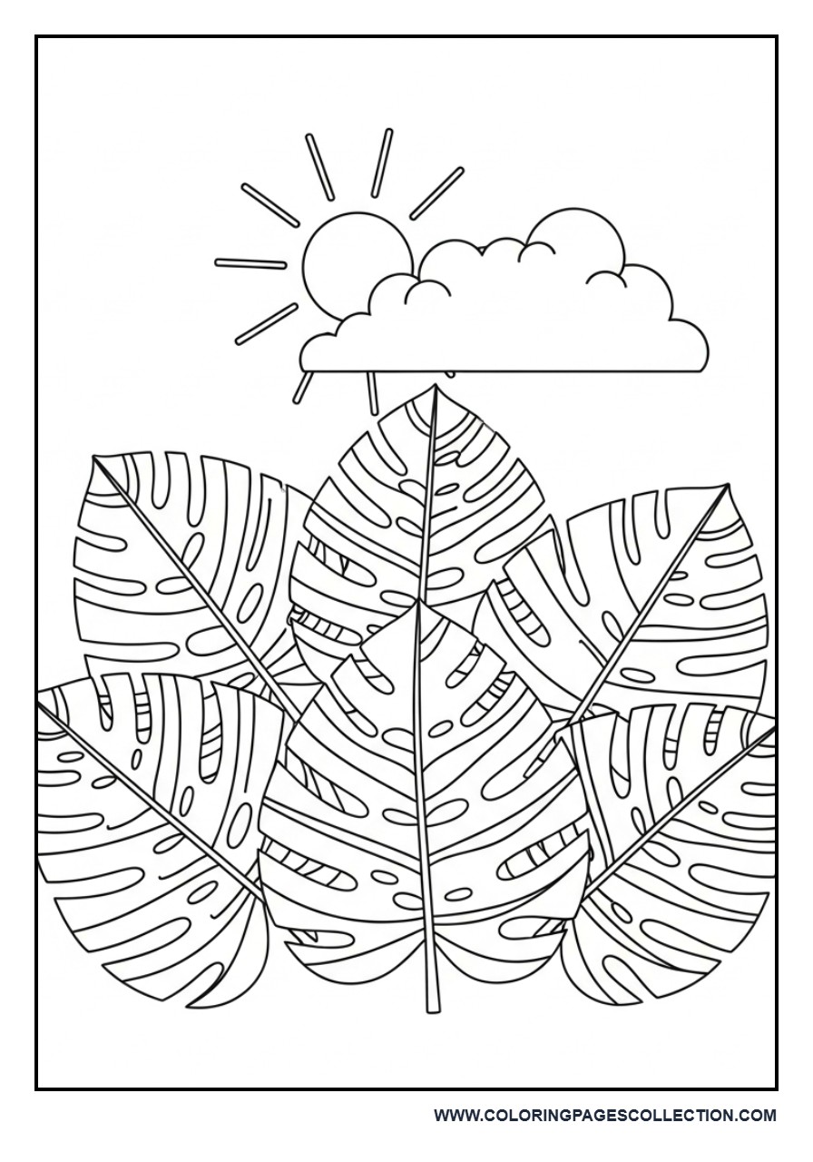 Tropical Leaves Arrangement