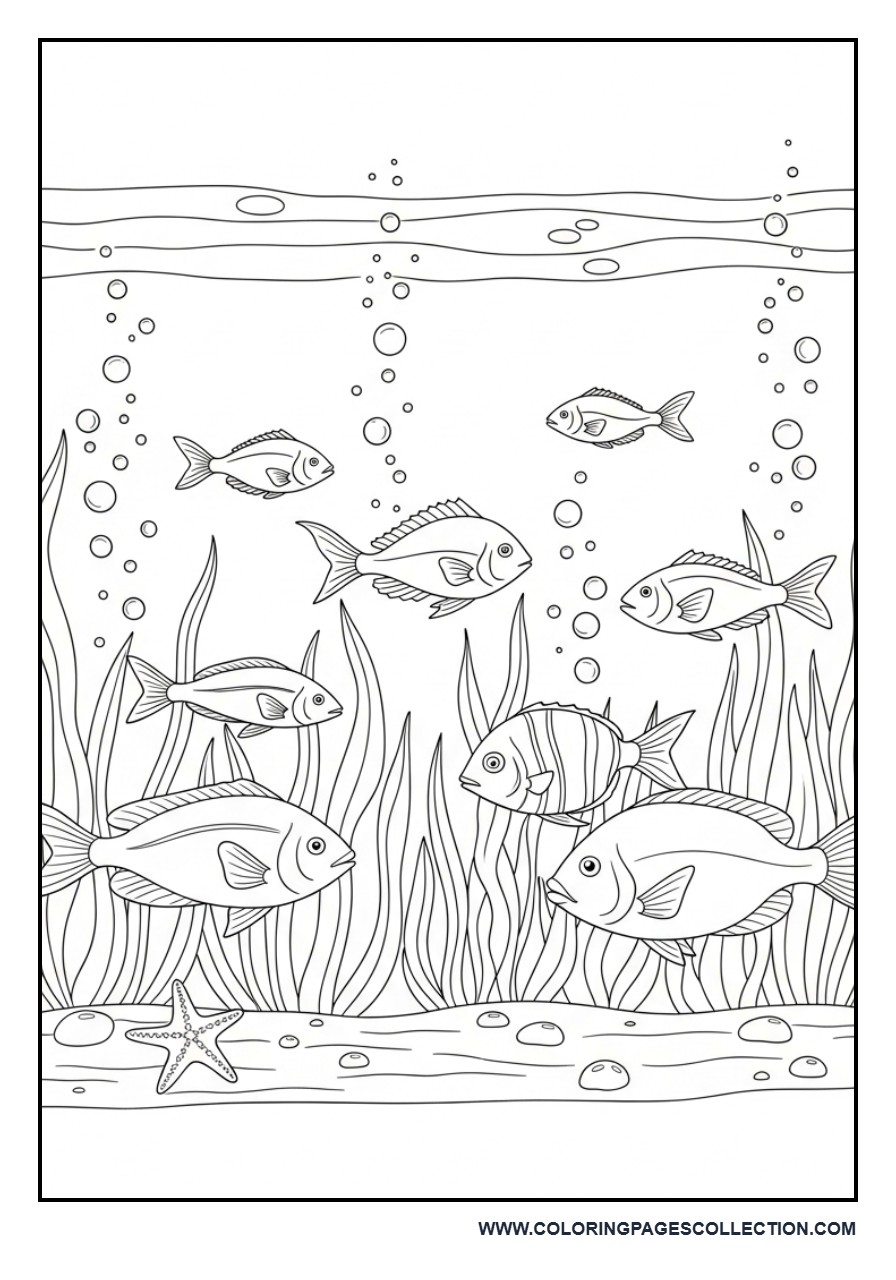 Underwater Summer Scene