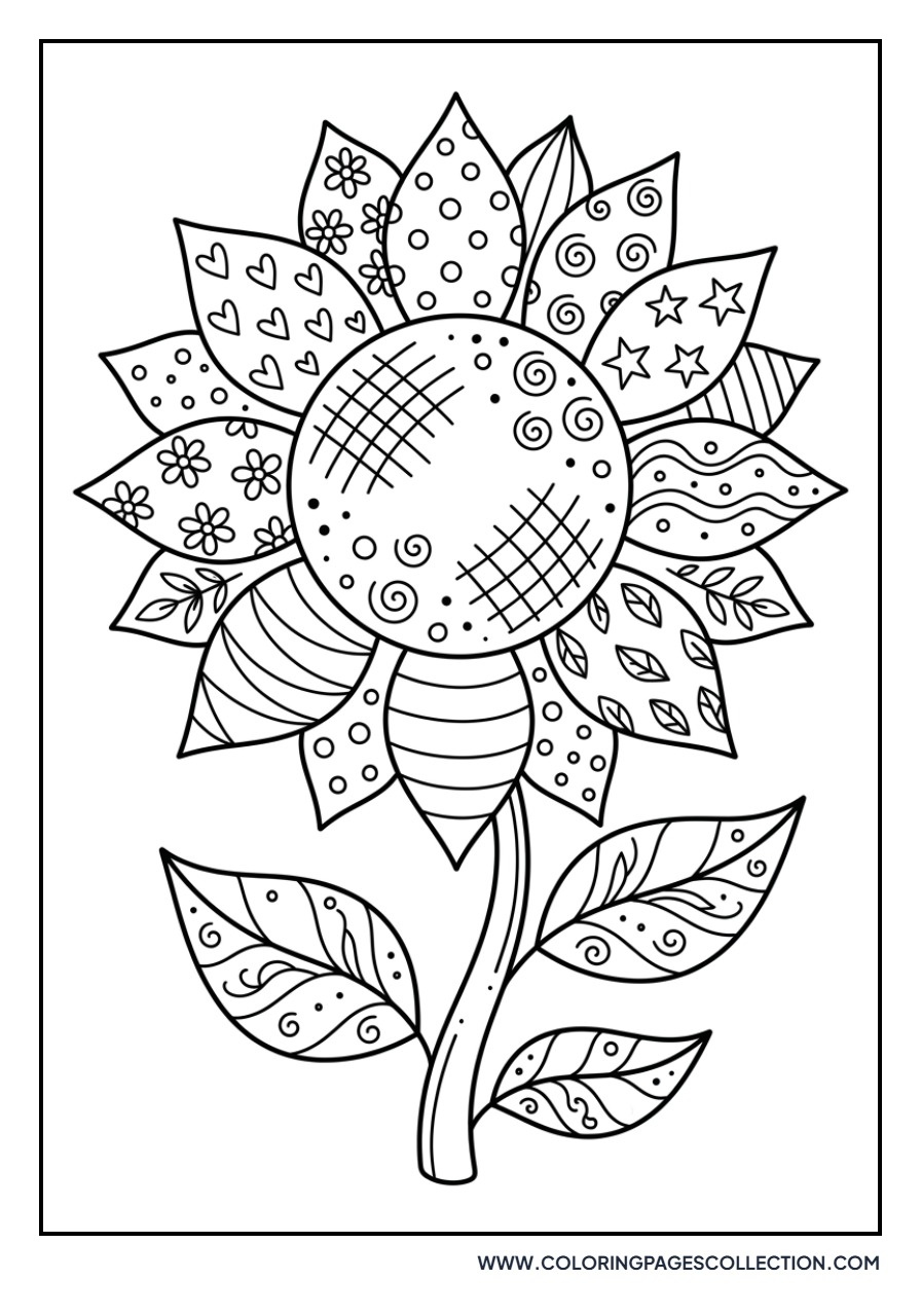 Doodle Sunflower Design
