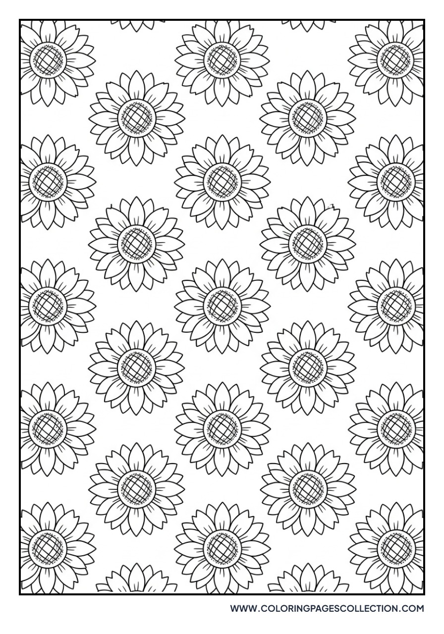 Simple Sunflower Pattern