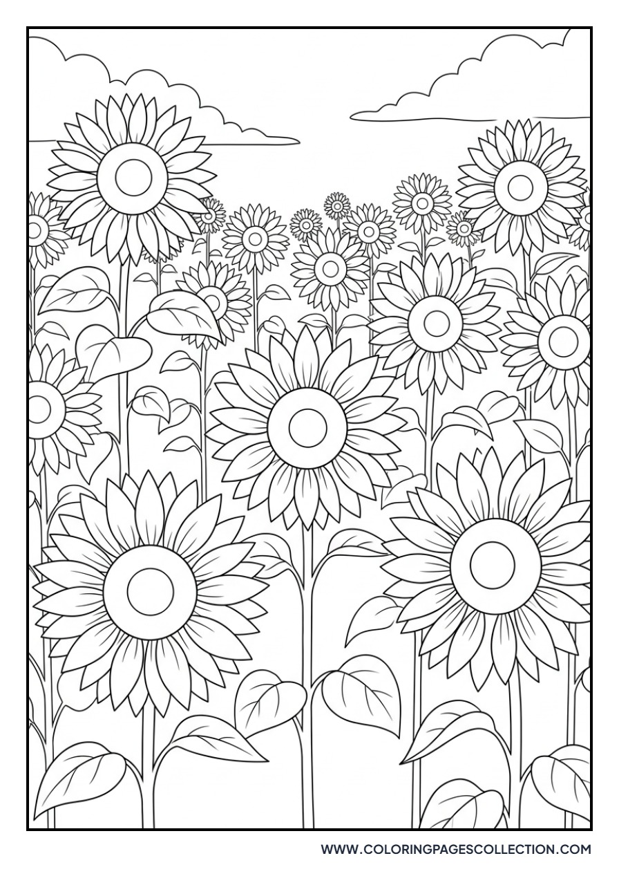 Sunflower Field Landscape