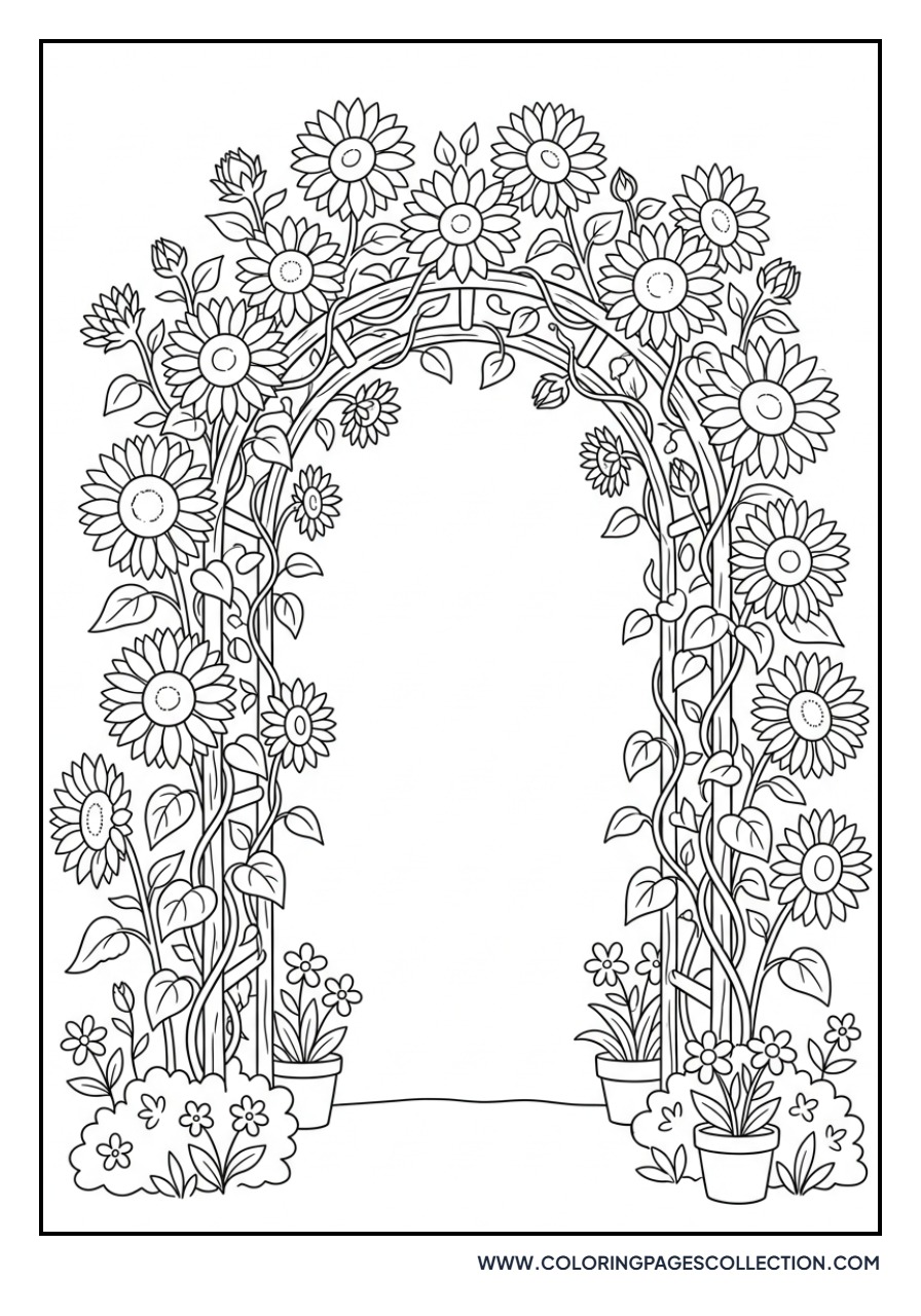 Sunflower Garden Arch