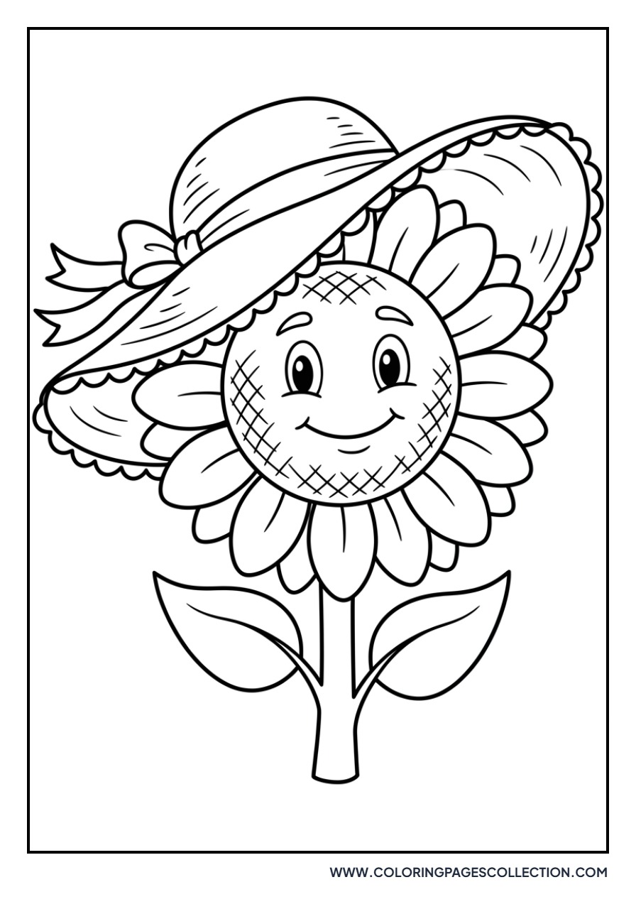 Sunflower with a Hat