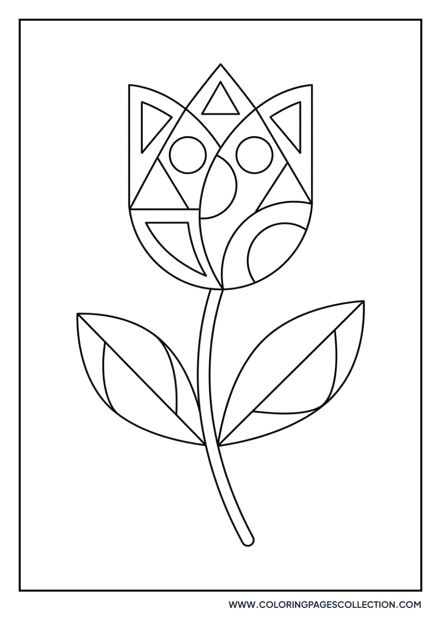 Geometric Patterned Tulip