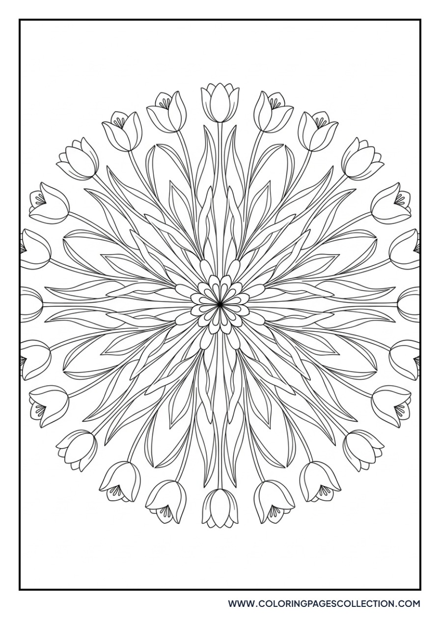 Kaleidoscope Tulip Pattern