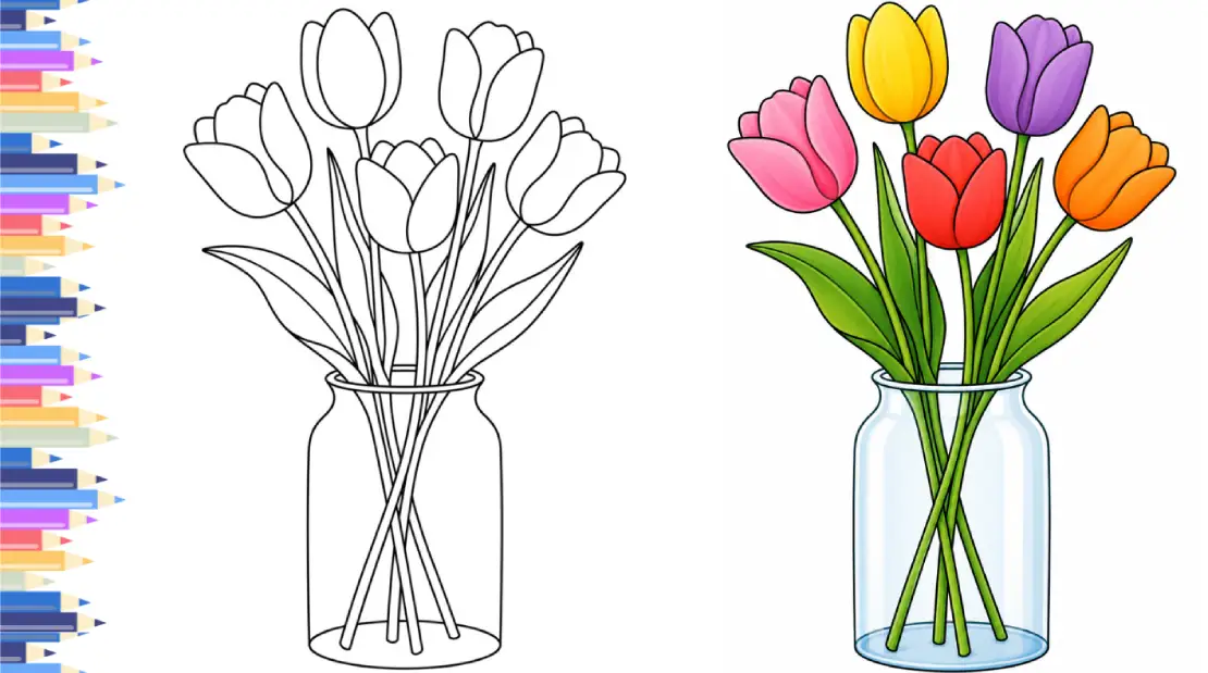 Tulip Coloring Pages coloring pages