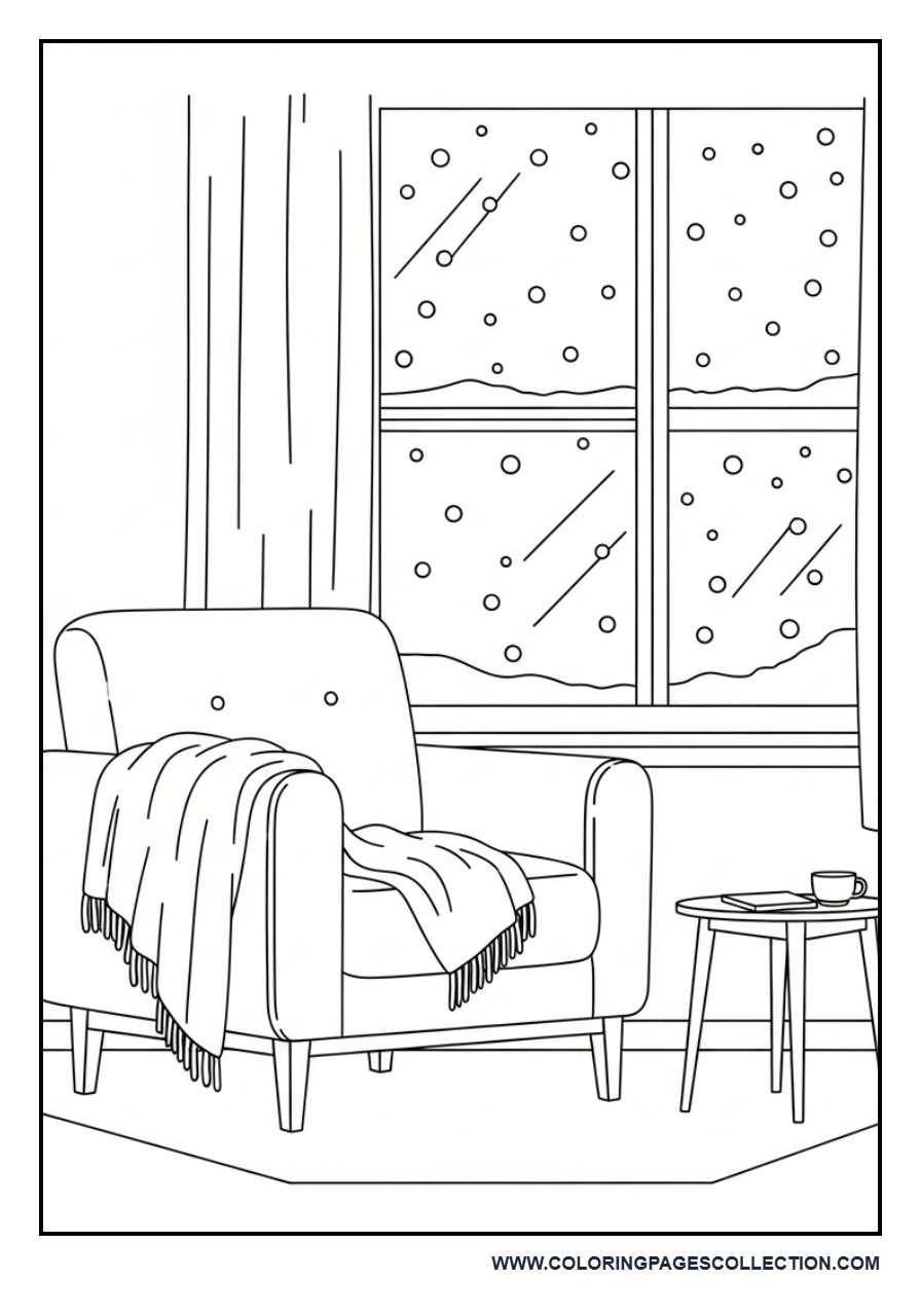 Cozy Winter Living Room