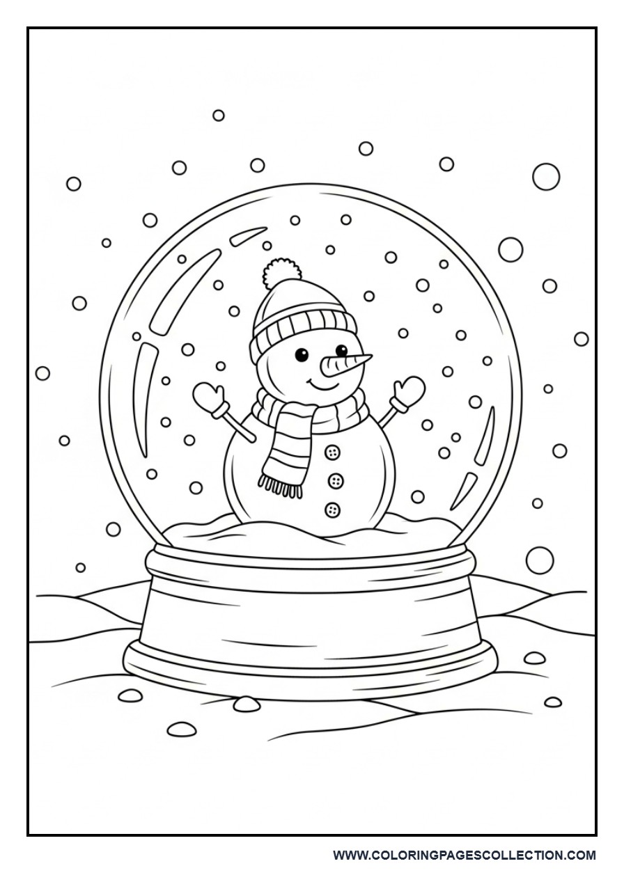 Snow Globe with Snowman