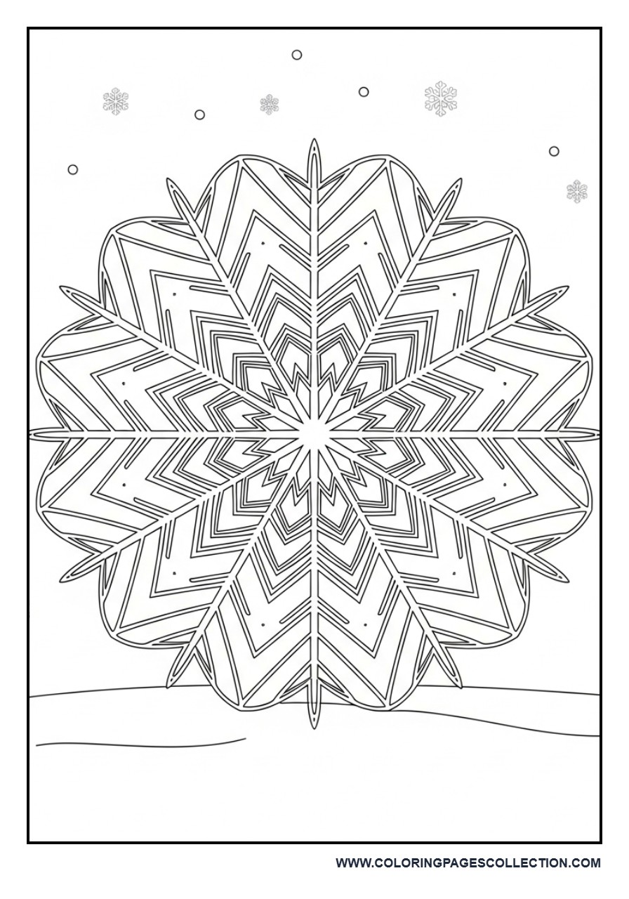 Snowflake Mandala Simple