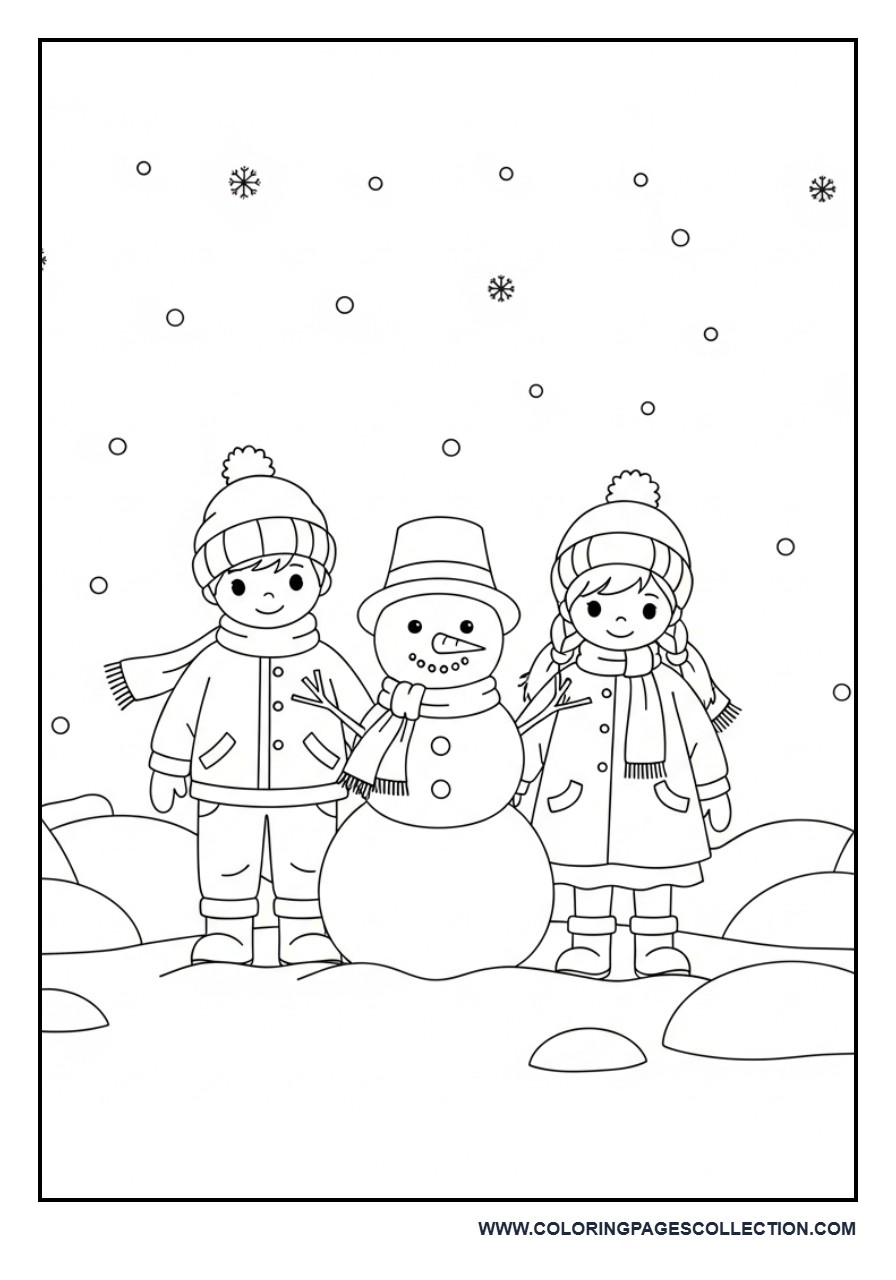 Snowman with Kids
