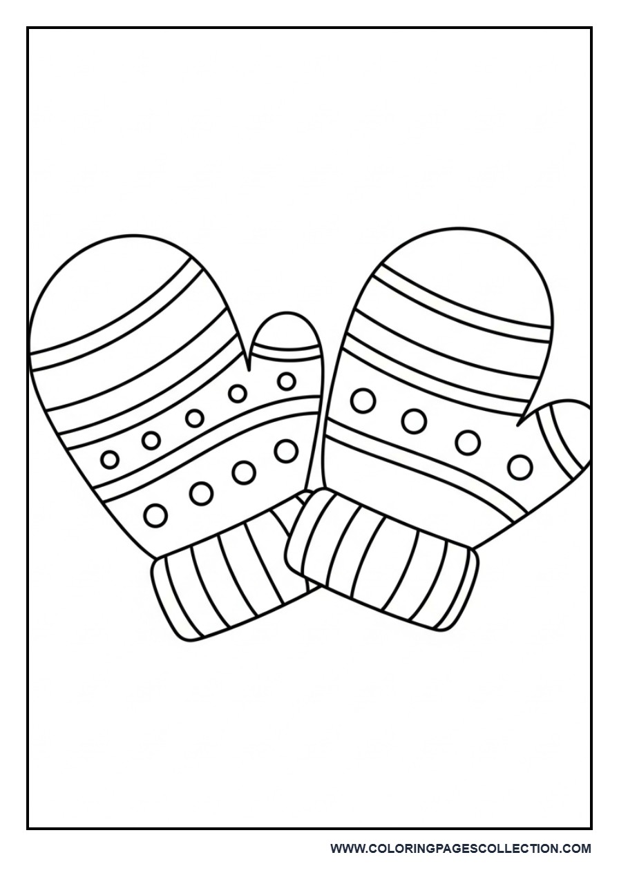 Winter Mittens Pair