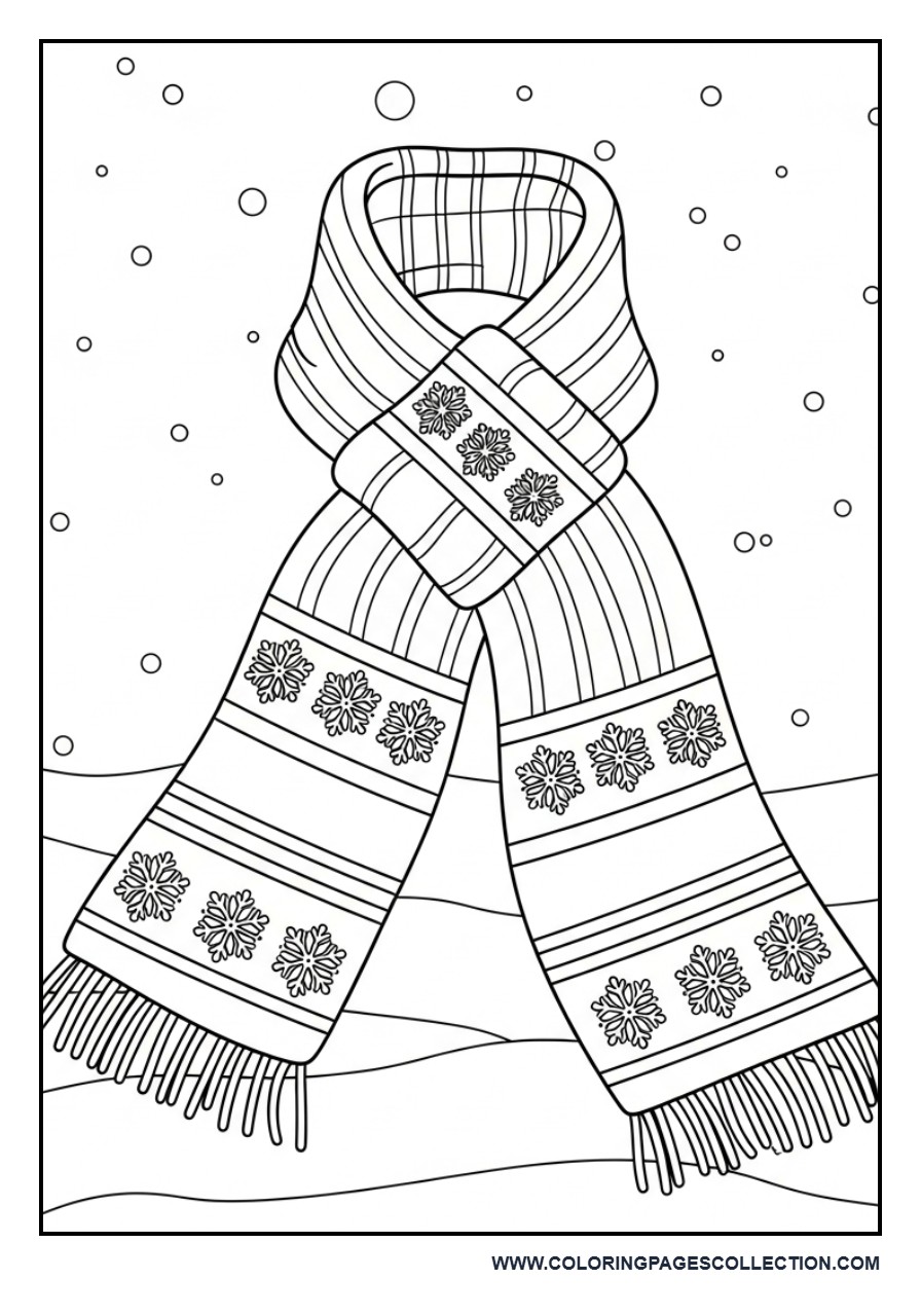 Winter Scarf Pattern Design