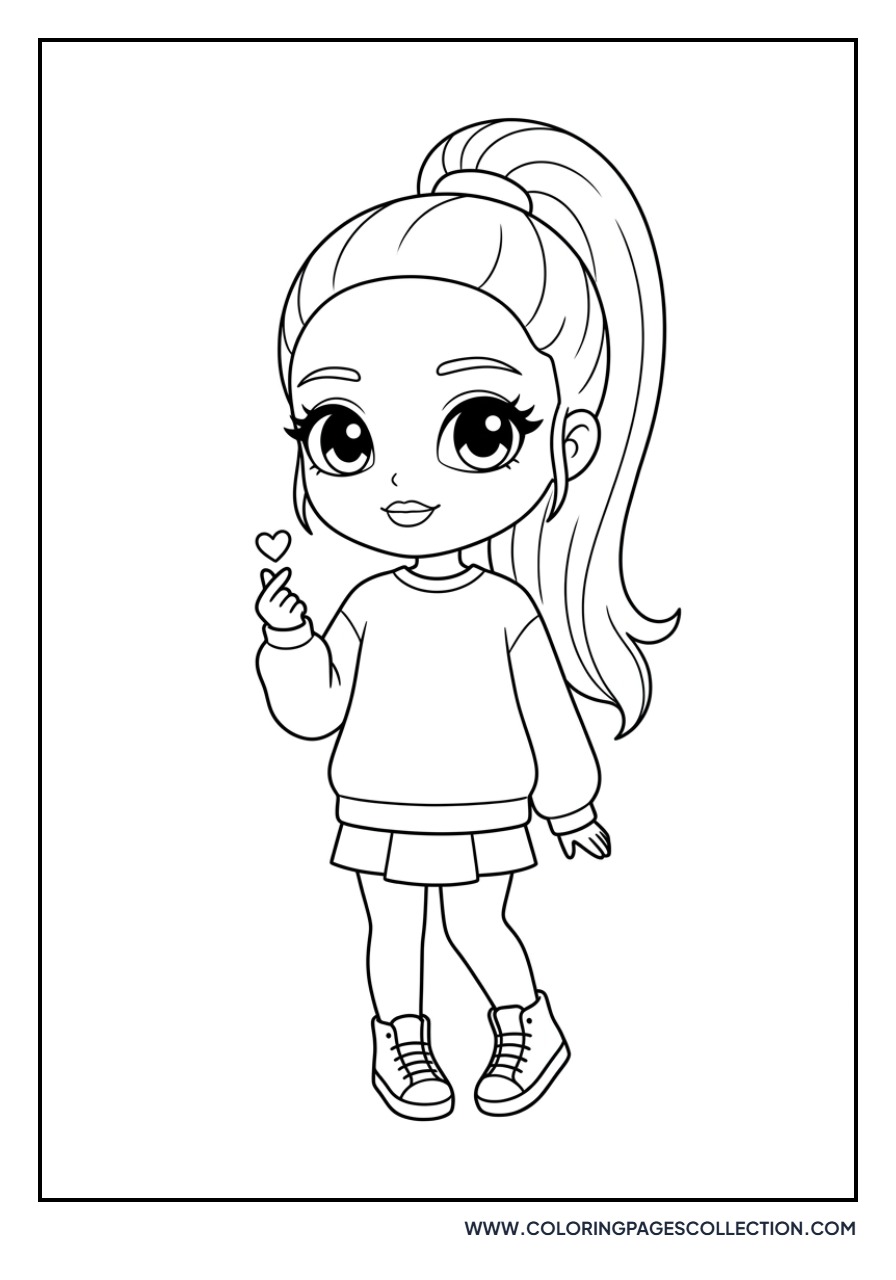 Ariana as a Cartoon Character