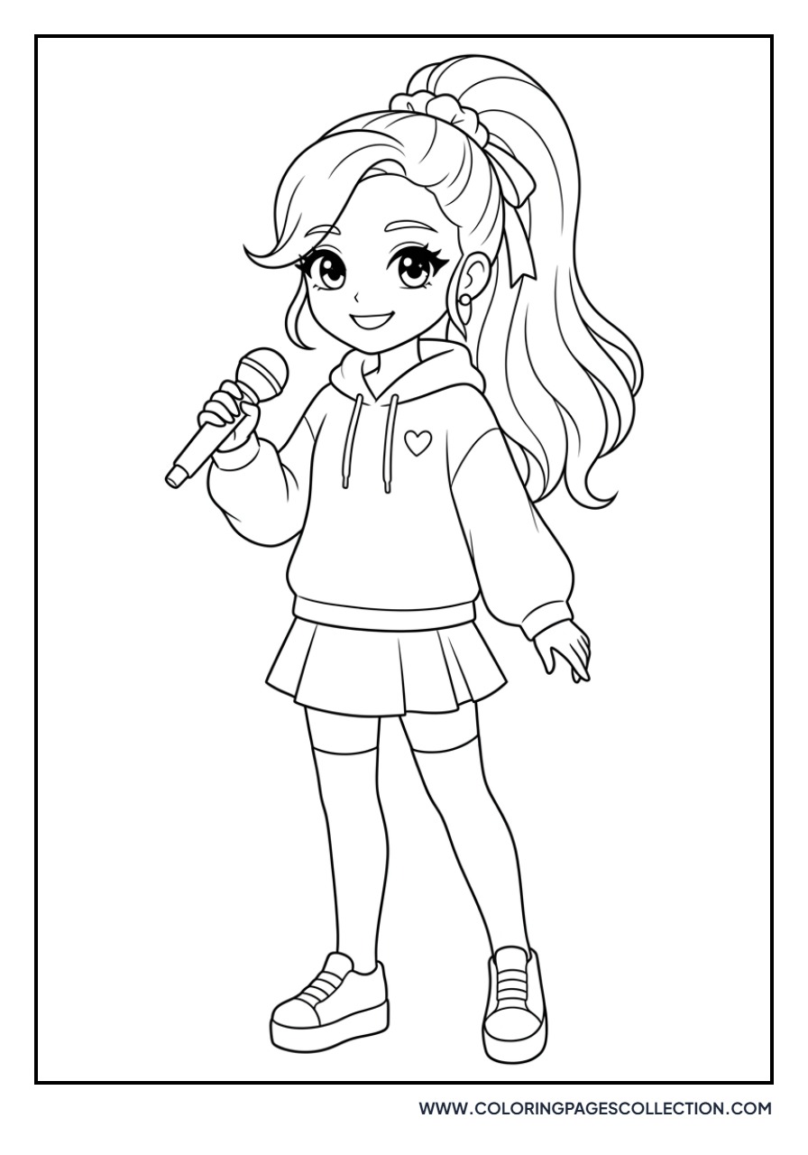 Ariana as Anime Girl