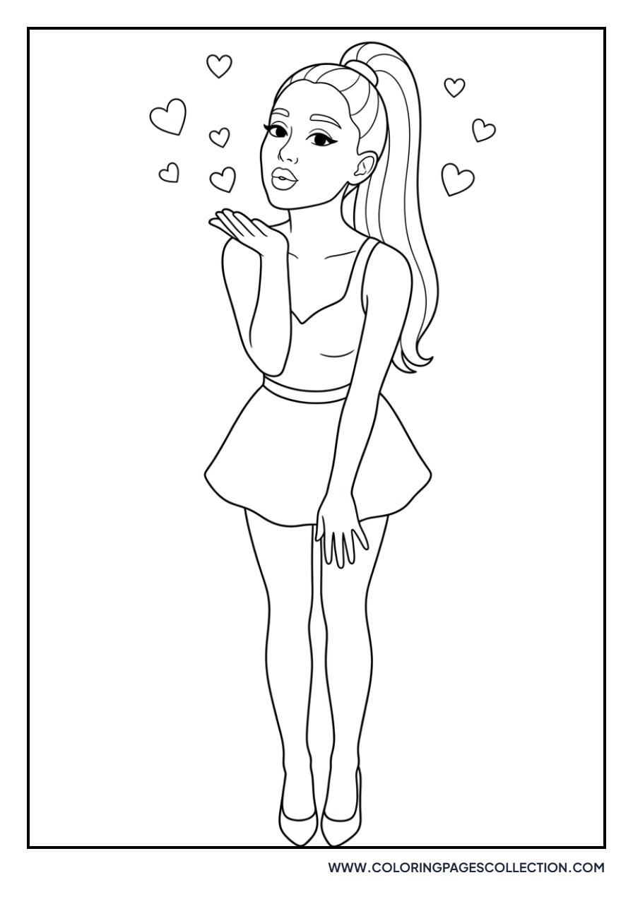 Ariana Blowing a Kiss