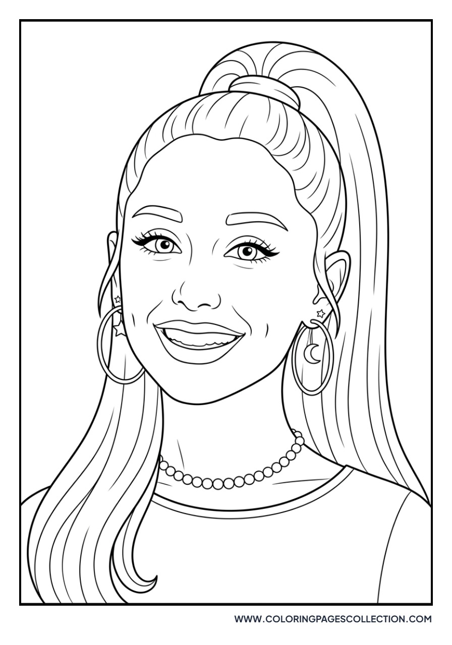 Ariana Smiling with Dimples