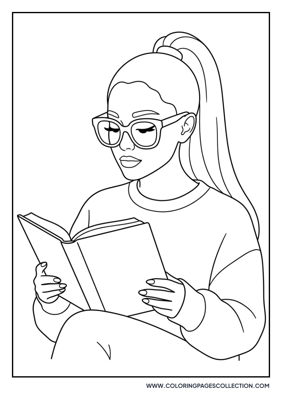 Ariana Wearing Oversized Glasses