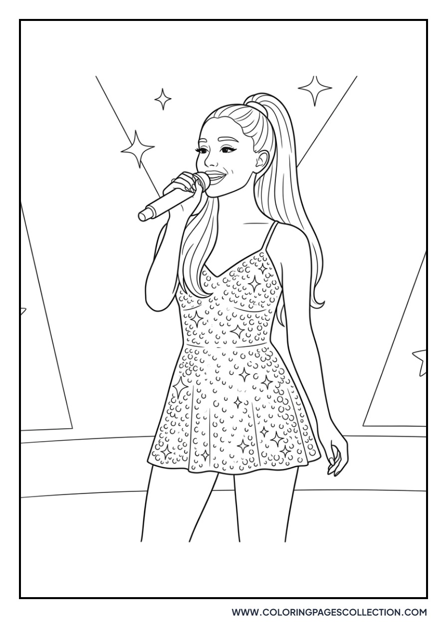 Ariana with Sparkling Dress