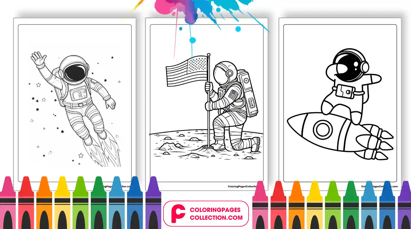 astronaut coloring pages