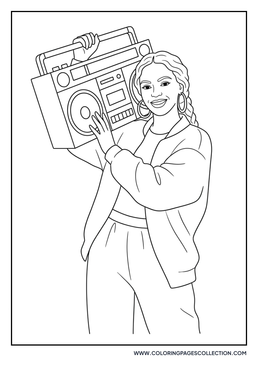 Beyoncé Boombox Retro