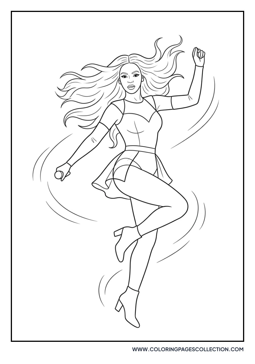 Beyoncé Dancing Pose