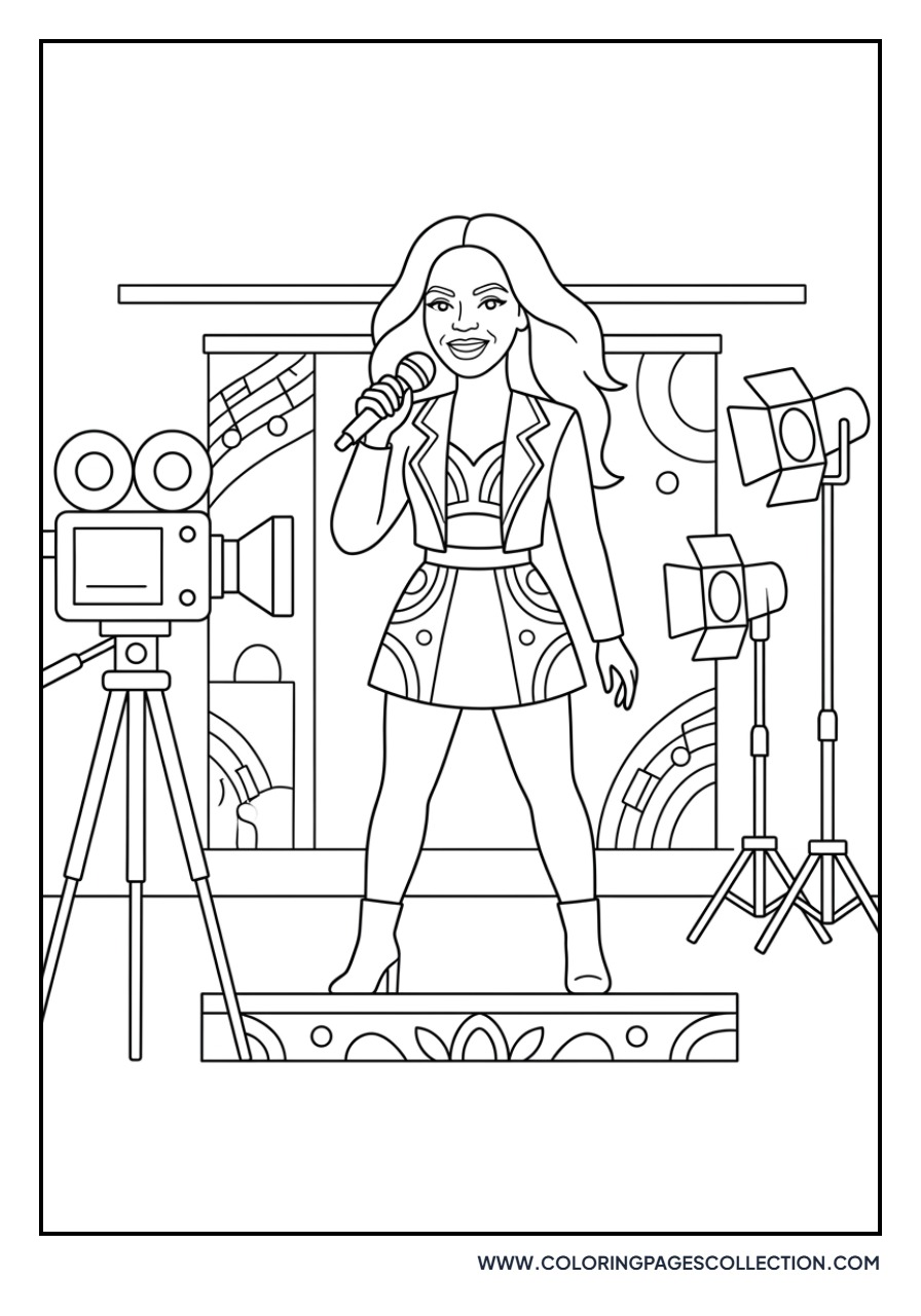 Beyoncé Music Video Set