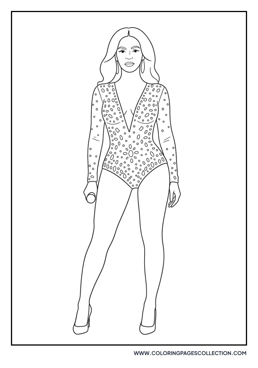 Beyoncé Sparkly Bodysuit