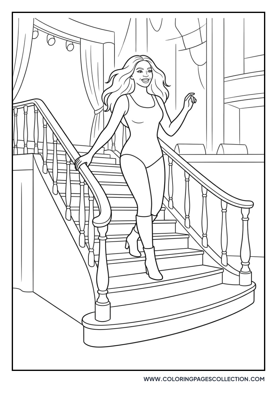 Beyoncé Stage Stairs