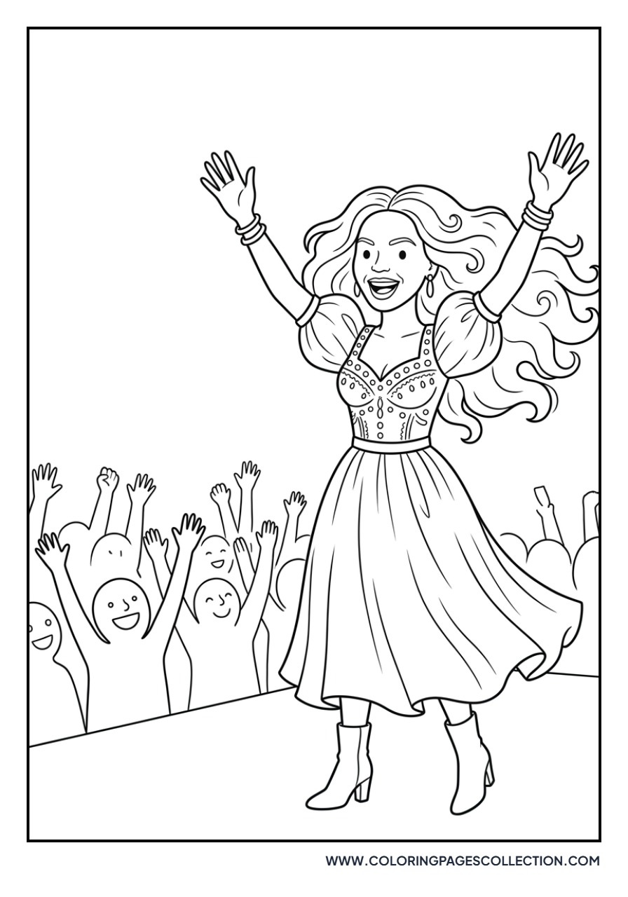 Beyoncé Waving Hello