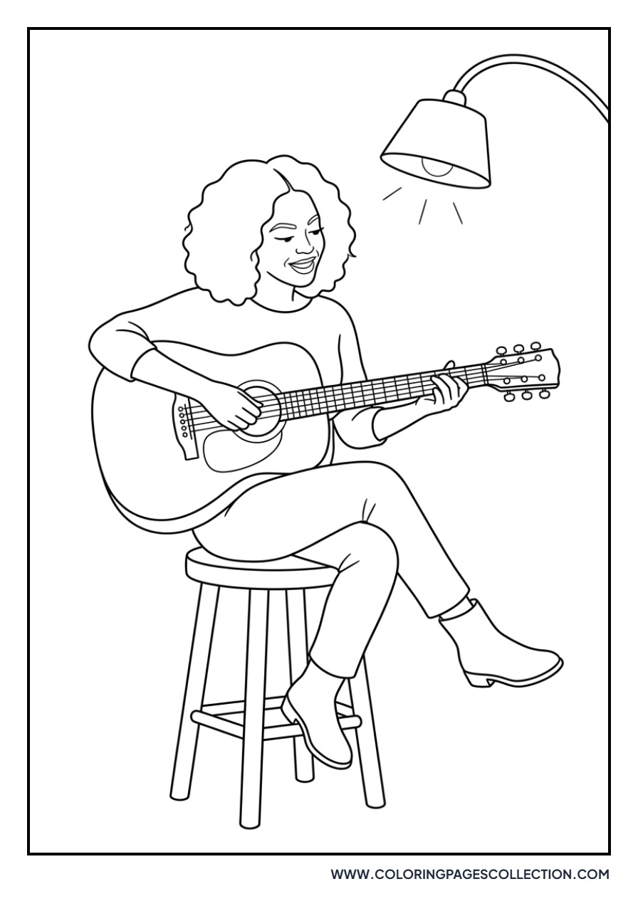 Beyoncé With Guitar
