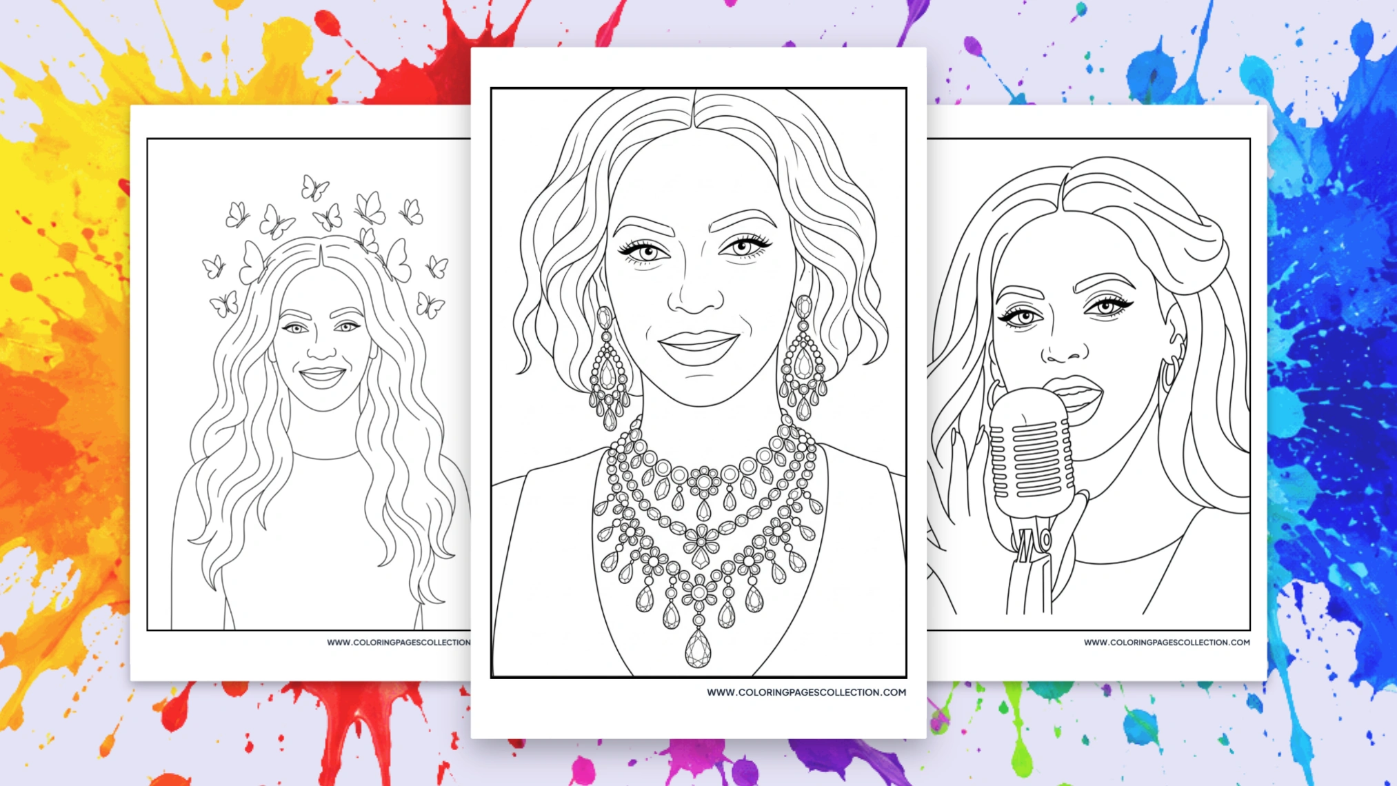 51+ Free Printable Beyoncé Coloring Pages