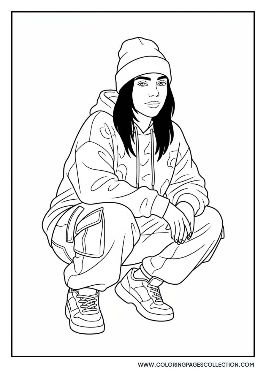 Billie Eilish Cool Pose