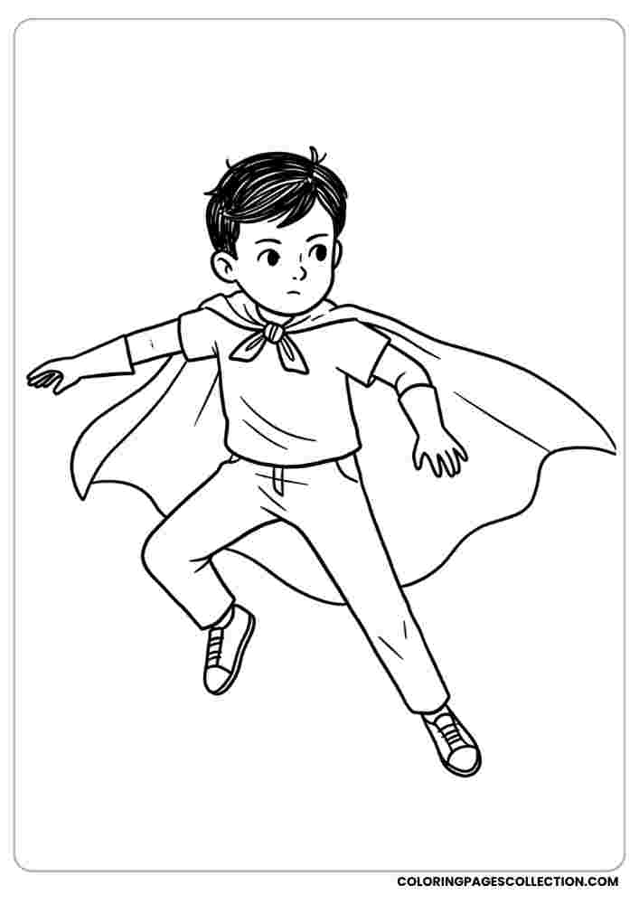 Boy Superheroes Coloring Pages