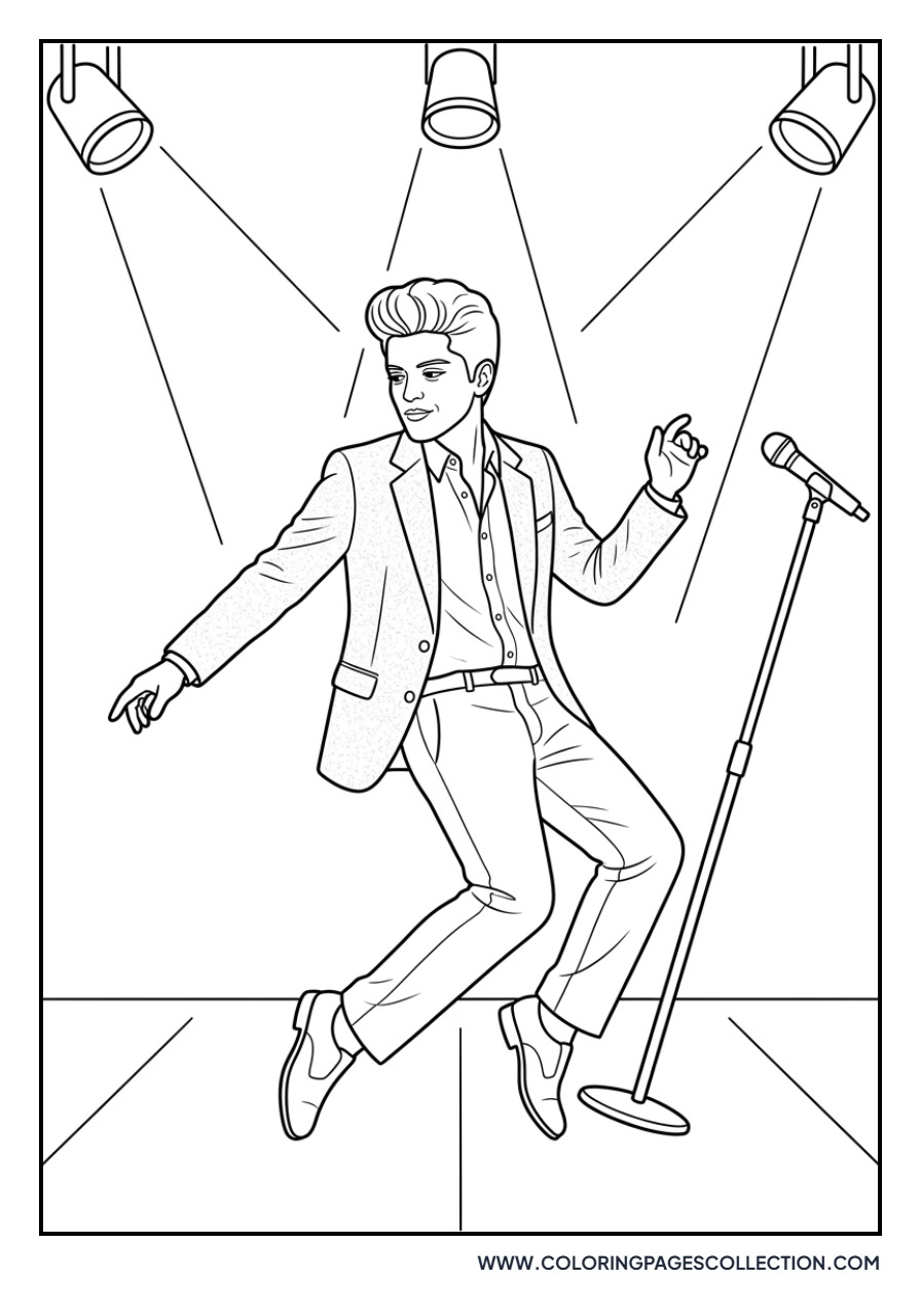 Bruno Mars Dancing on Stage