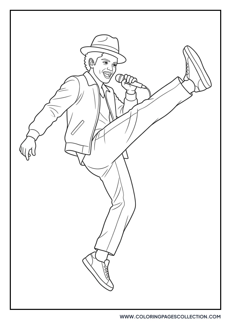 Bruno Mars High Kick Dance