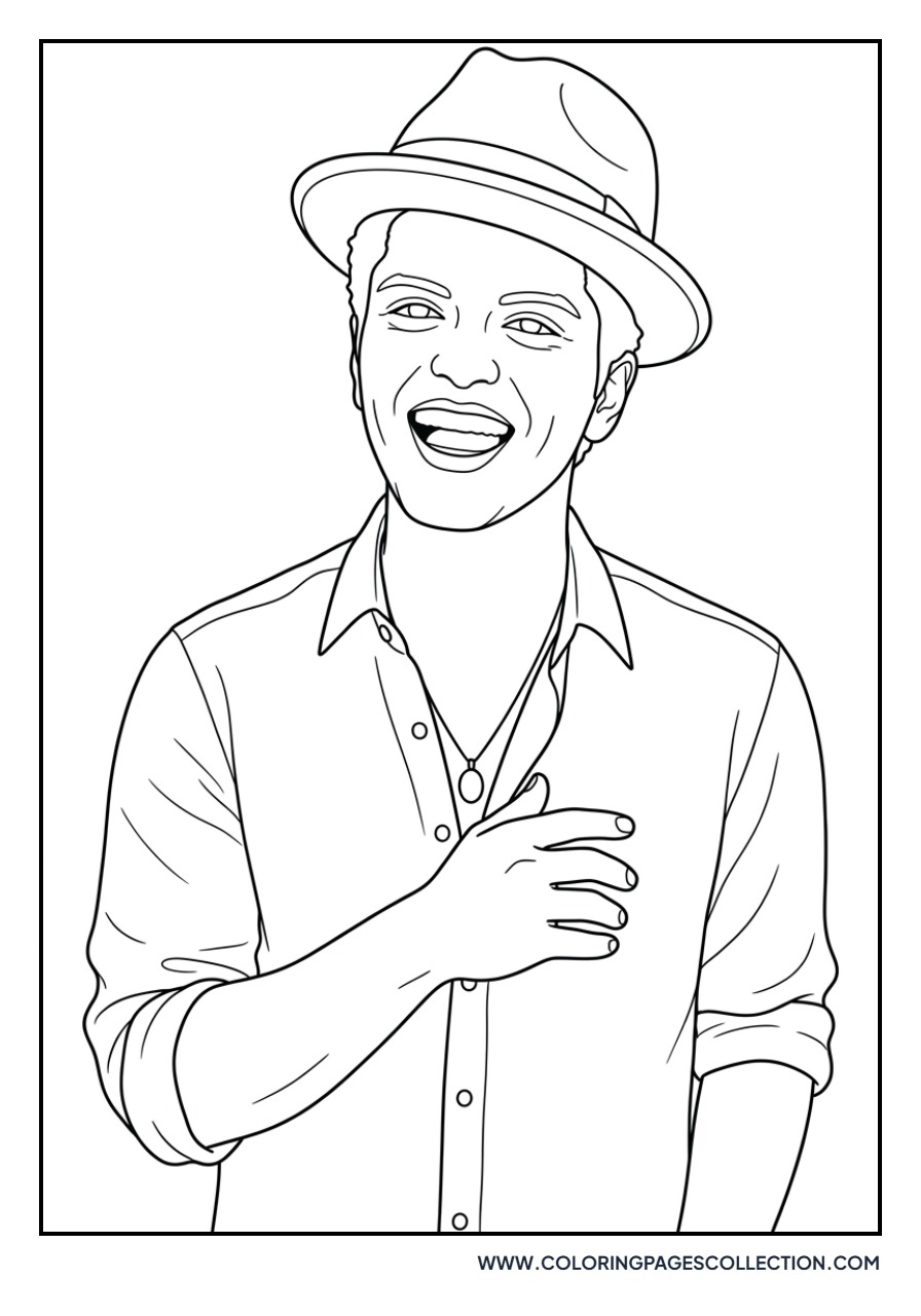 Bruno Mars Laughing Joyfully