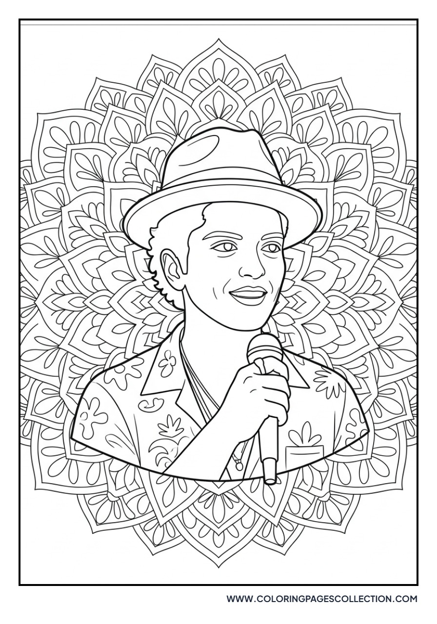 Bruno Mars Mandala Background