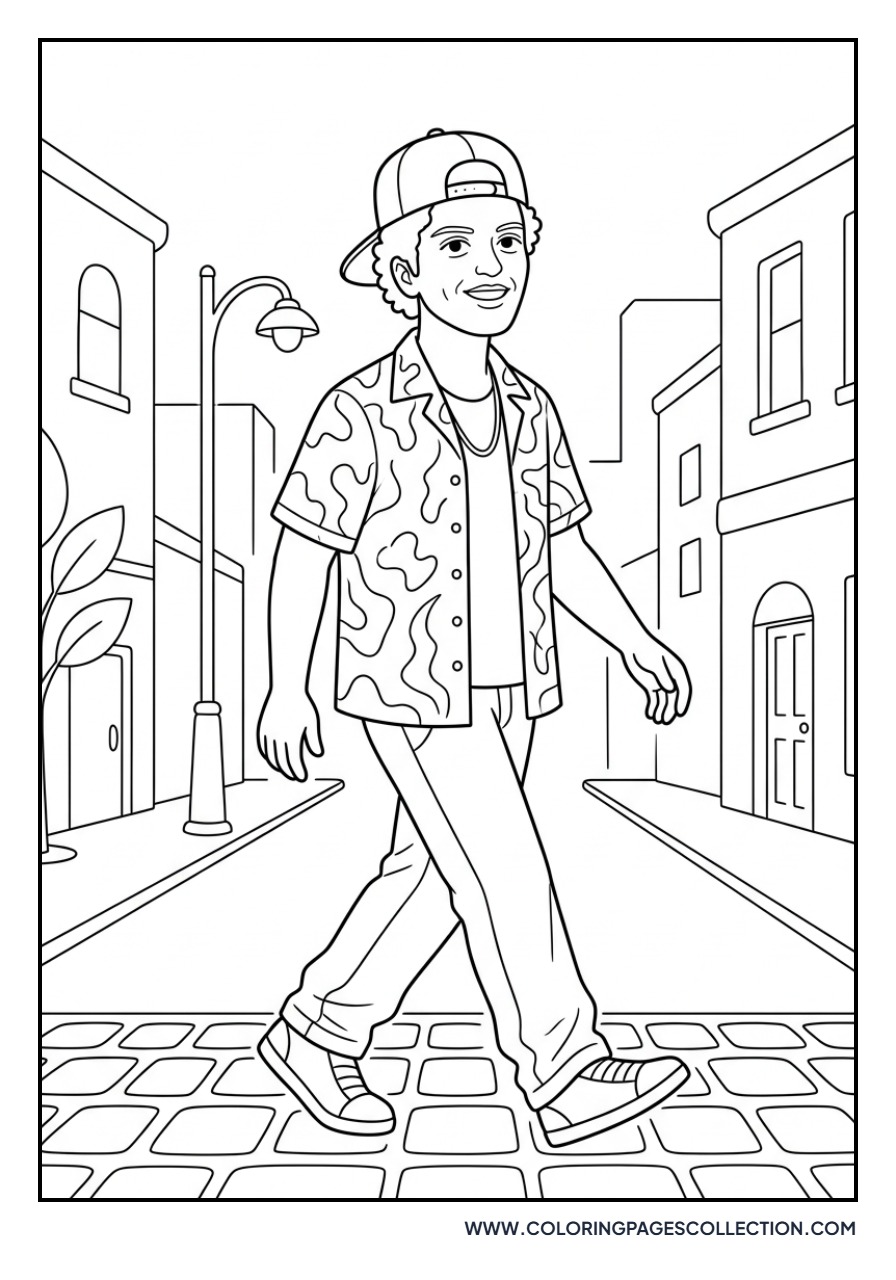 Bruno Mars Street Style