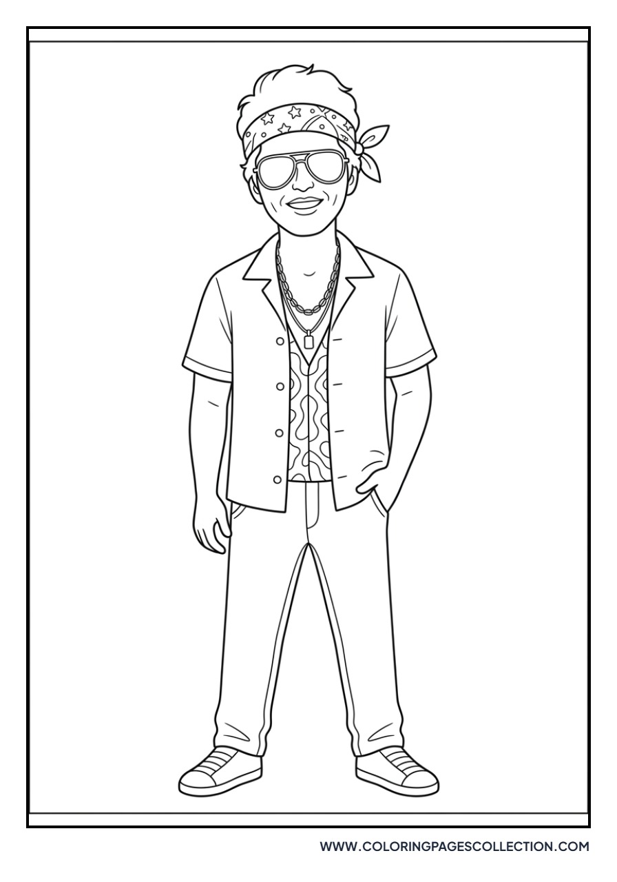 Bruno Mars Wearing a Bandana