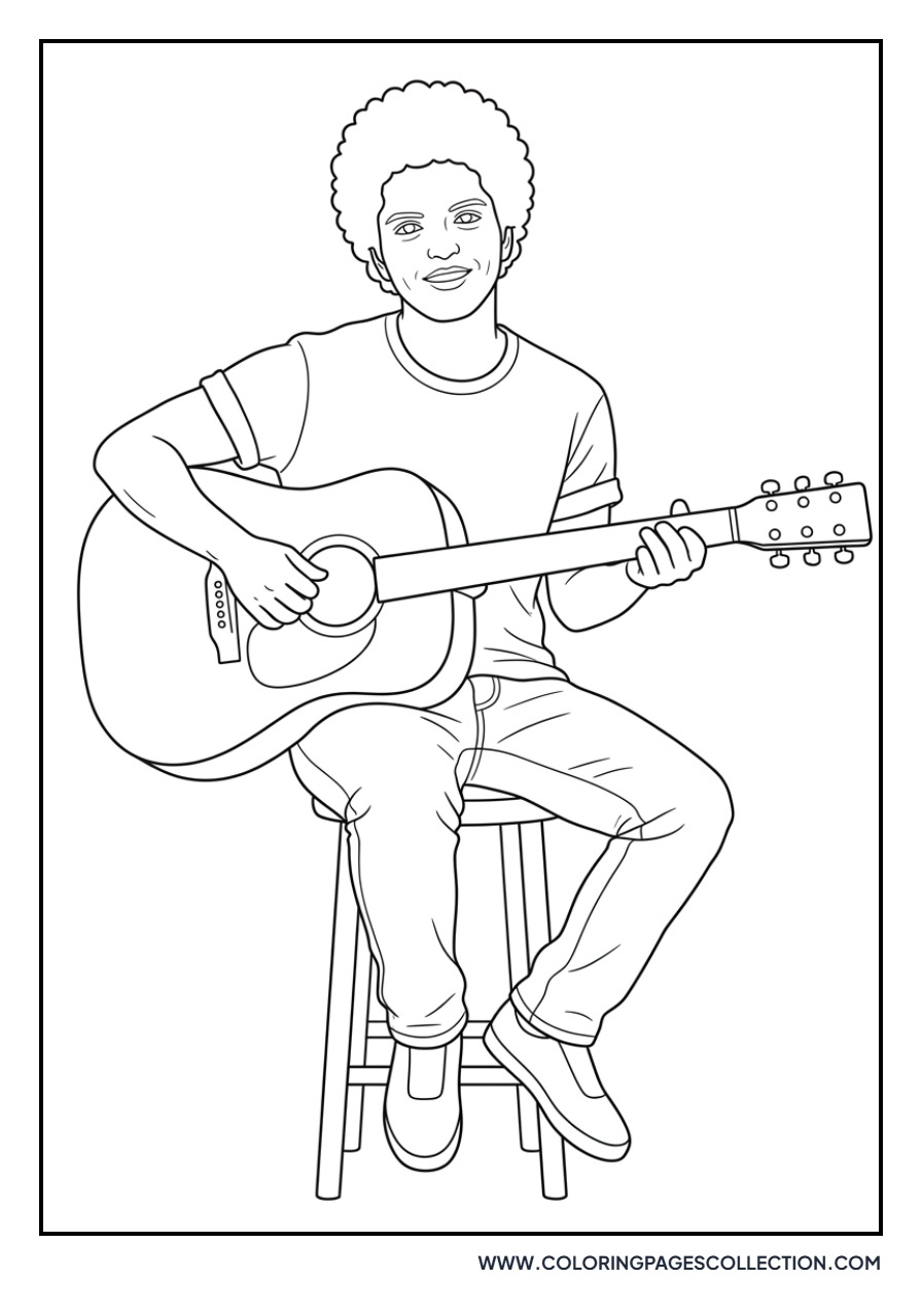 Bruno Mars with Acoustic Guitar