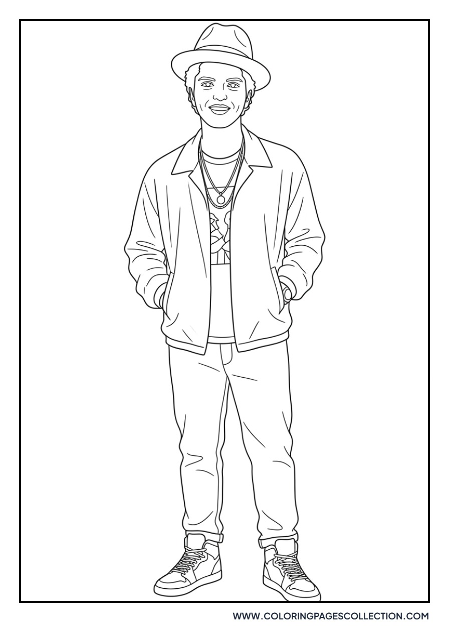 Bruno Mars with Cool Sneakers