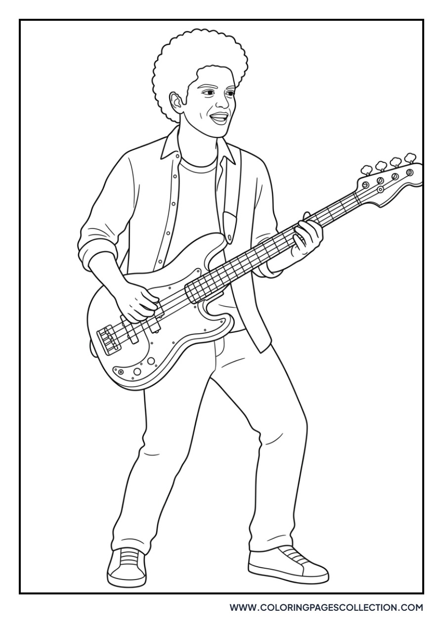 Bruno Mars with Electric Bass