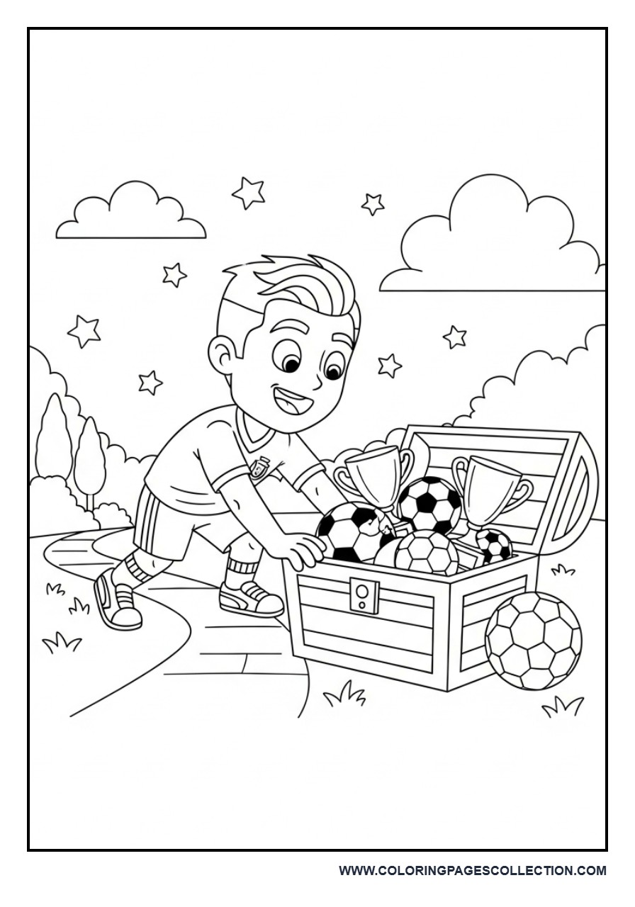 Cartoon Cristiano Ronaldo Treasure Hunt